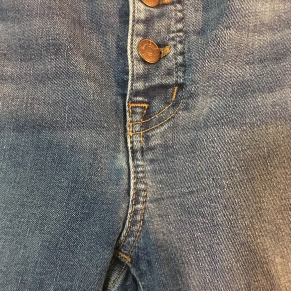 Madewell 10" High-Rise Skinny Jeans Mackey Wash Button Front Edition - Picture 9 of 16